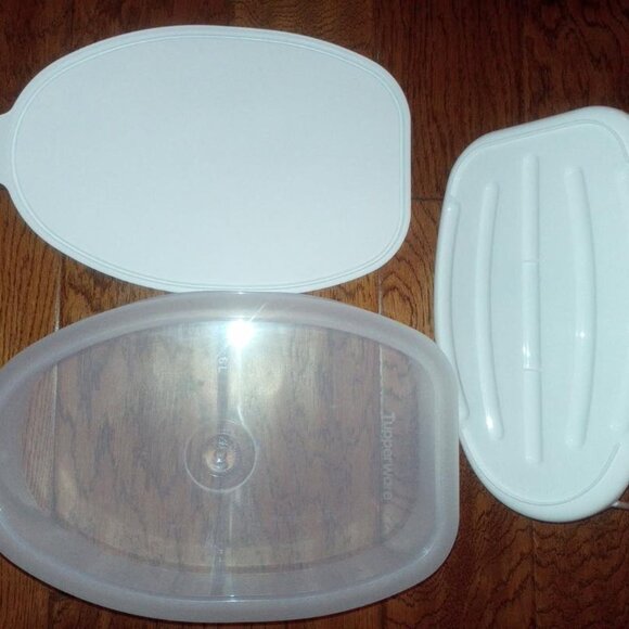 Tupperware XL Food Storage  Container 1.55 Gallon 3 Piece Set New - Picture 1 of 4